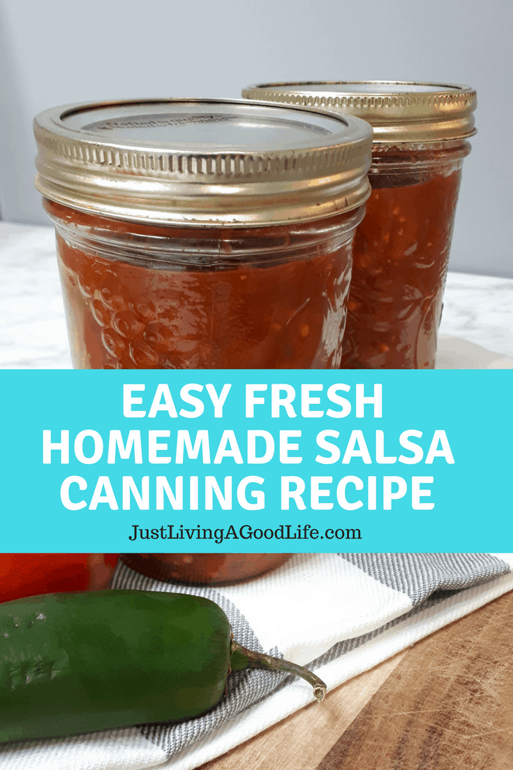 Easy Fresh Homemade Salsa Canning Recipe! Just Living A Good Life