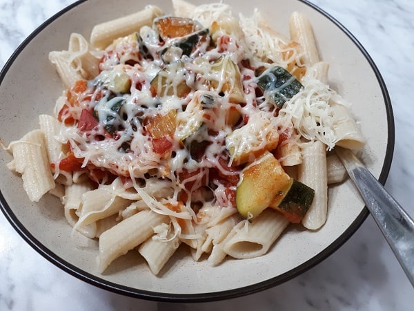 Zucchini Tomato Pasta Sauce